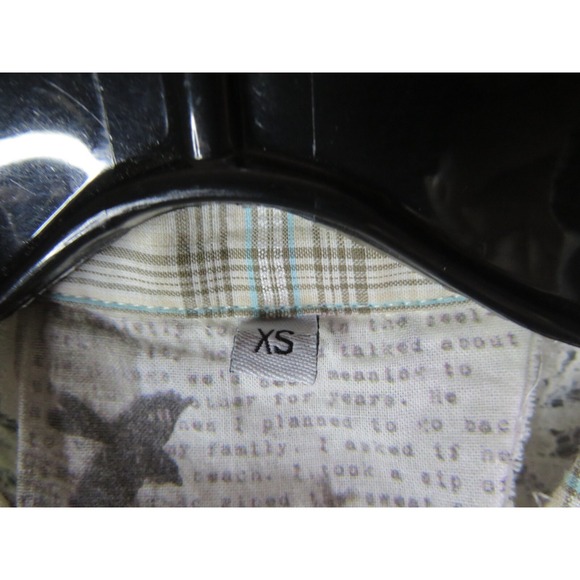 Johnny Was Shirt  XS Plaid Lace Floral‎ Trim Chic Cottage Core Boho Embroidered - Picture 11 of 16
